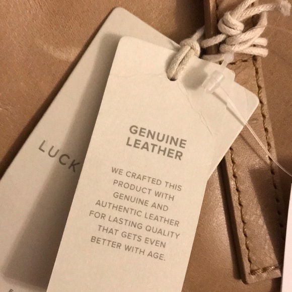 Lucky brand bola straw tote with leather top - Picture 5 of 6